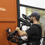 O diretor Aldo Picini orienta a gravação