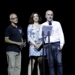 Daniel Evangelista, Marisa Orth e Gringo Cardia (Créditos: Matheus Meira)