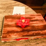 Detalhe de um dos Cadernos de Inspiração no Salão Assyrio (Créditos: Nathalia Werneck)