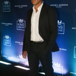 Antonio Banderas durante o lançamento de seu perfume King of Seduction (Foto: Julianne Gouveia)
