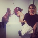 Leticia Spiller adquiriu a obra "Café com Leite" também ainda durante a festa (Reprodução Instagram)