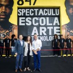 Vik, Malu e Gringo posam em frente à nova fachada da Spectaculu (Foto: Myllena Araújo)