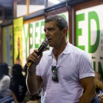 Banderas fala aos jovens (Foto: Myllena Araújo)