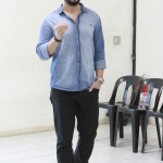 Rafael Marques, supervisor do Criança Esperança, fala aos convidados (Foto: Camila Mariel)