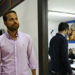 O secretário municipal de cultura do Rio de Janeiro Marcelo Calero visita a Spectaculu (Foto: Beatriz Carelli)